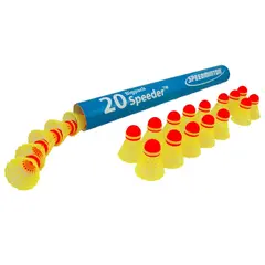 Speedminton Speeder Match Big Tube 20 matchballer til Crossminton