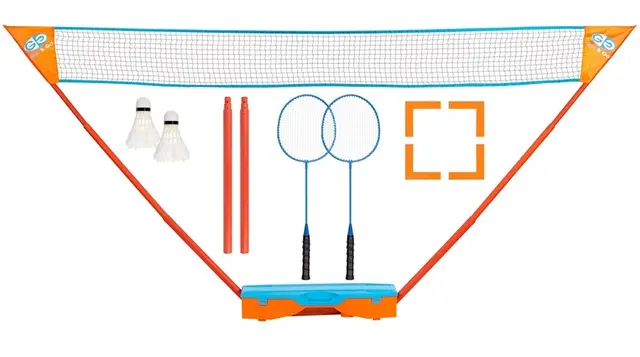 Badminton Instant - Komplett sett Badmintonnett | Racketer | Badmintonball 