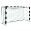 H&#229;ndballm&#229;l 300x160cm svart/s&#248;lv 1 stk | foldbare nettb&#248;yler m/nett