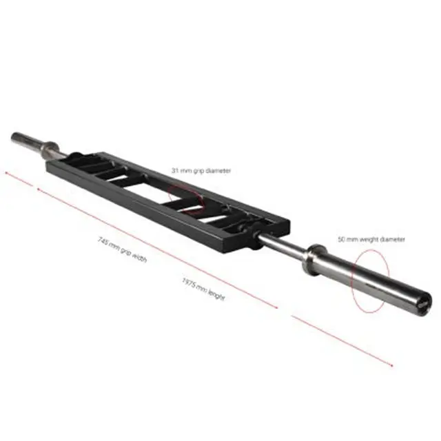 Vektstang MultiGrip Bar 50 mm Max 400 kg | 197,5 cm | 20 kg 