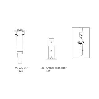 EXIT Galaxy Forankring Ground Anchor Parts For Inground